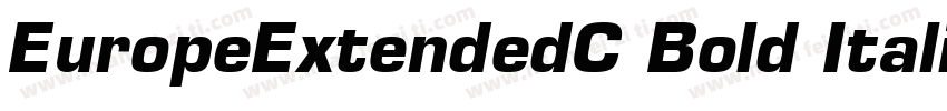 EuropeExtendedC Bold Italic字体转换